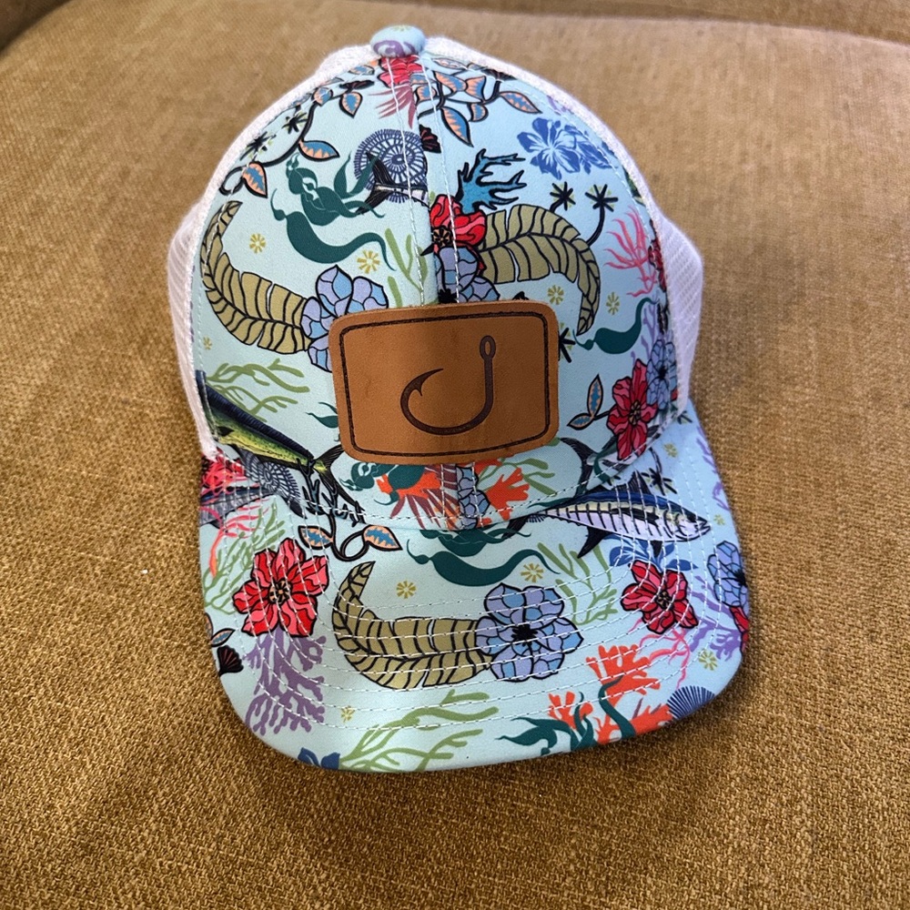 Men's Floral and Reptile Print Cap